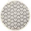 Sanyiah Geometric Handmade Tufted Wool Dark Grey/Ivory Area Rug-19271740