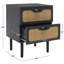 Table de chevet 2 tiroirs Alfano-1756516869