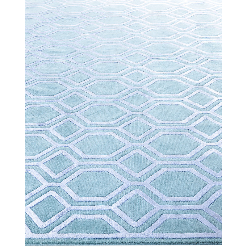 Overdyed One-of-a-Kind Rectangle 8'1" X 9'10" Hand Knotted Area Rug