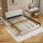 Upholstered Bed Frame  With  Storage Drawers-866607966-866607960