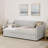 Twin Size Upholstery Daybed With Twin Size Pop-Up Trundle And USB Charging Design-1413429890
