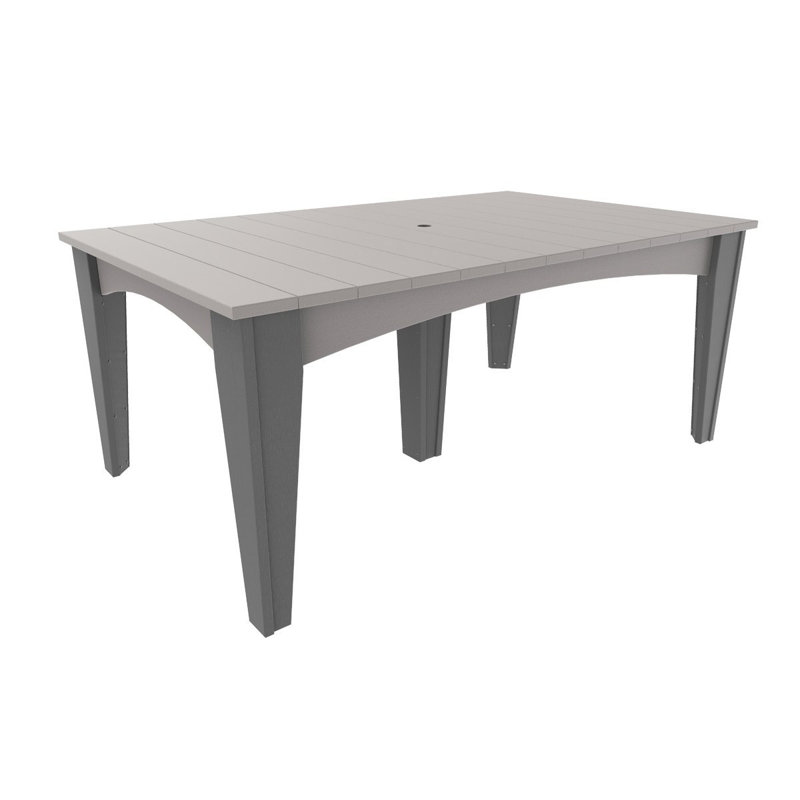 Table 30" rectangulaire Gullane, Gris colombe, Ardoise