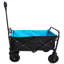 Mini chariot de plage pliable pour le jardinage (noir + bleu)