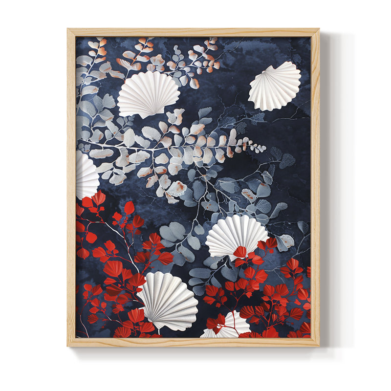 NAUTICAL Series CECIV, reproduction encadrée - bois massif, H 21 po x l 17 po