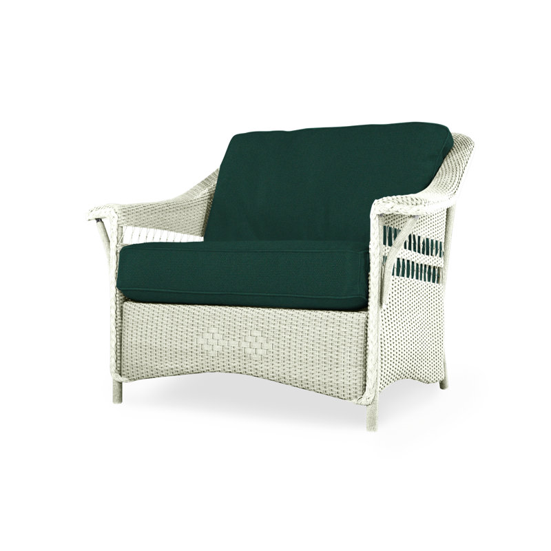 Nantucket Outdoor Lounge Chair, Boten Dark Urban, Ivory