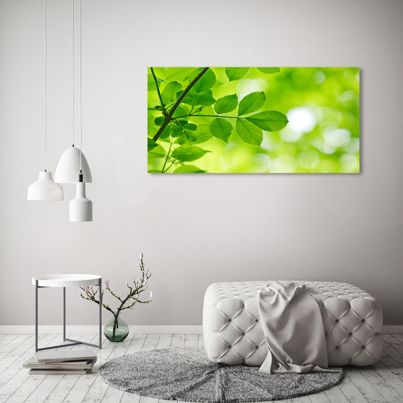 Green Leaves - Wrapped Canvas Print