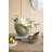 9X4.5X8.5" Reactive Glazed Seashell Planter-1368846161