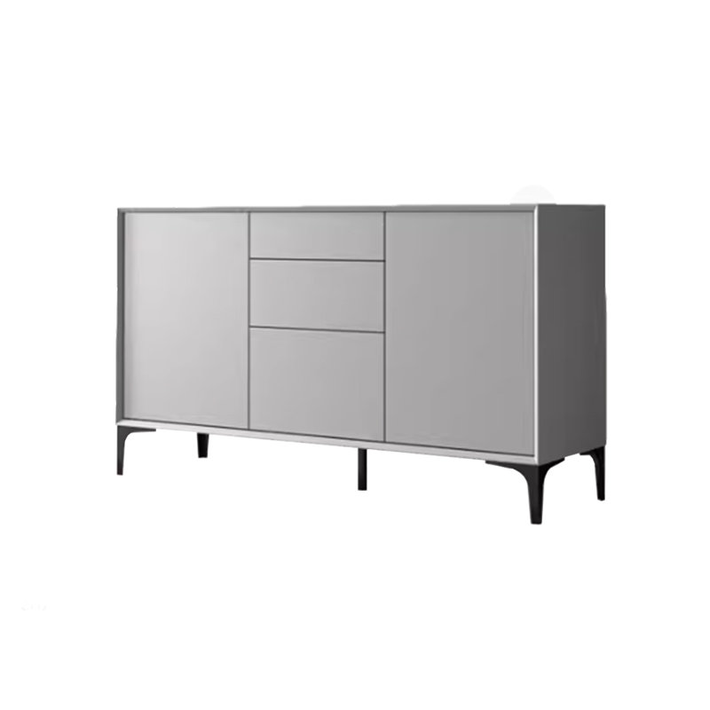 Nordic Minimalist Style Sideboard, Light Gray, 31.49" H x 62.99" W x 15.75" D