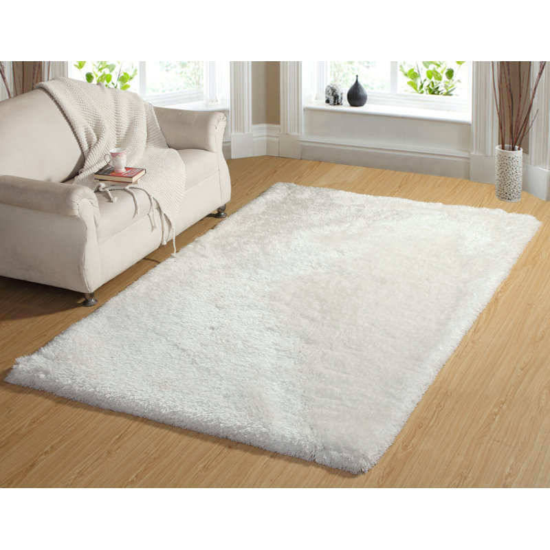 Tapis ivoire touffeté à la main Keely, Rectangle 8 pi x 10 pi