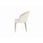 Ensemble de 2 chaises d'appoint en tissu blanc Cora