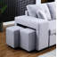 Canapé-lit modulaire réversible avec 2 tabourets Palice Renaissance Revival-118104596-91094534