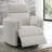 Beige Boucle Glider Recliner with Swivel-207690752