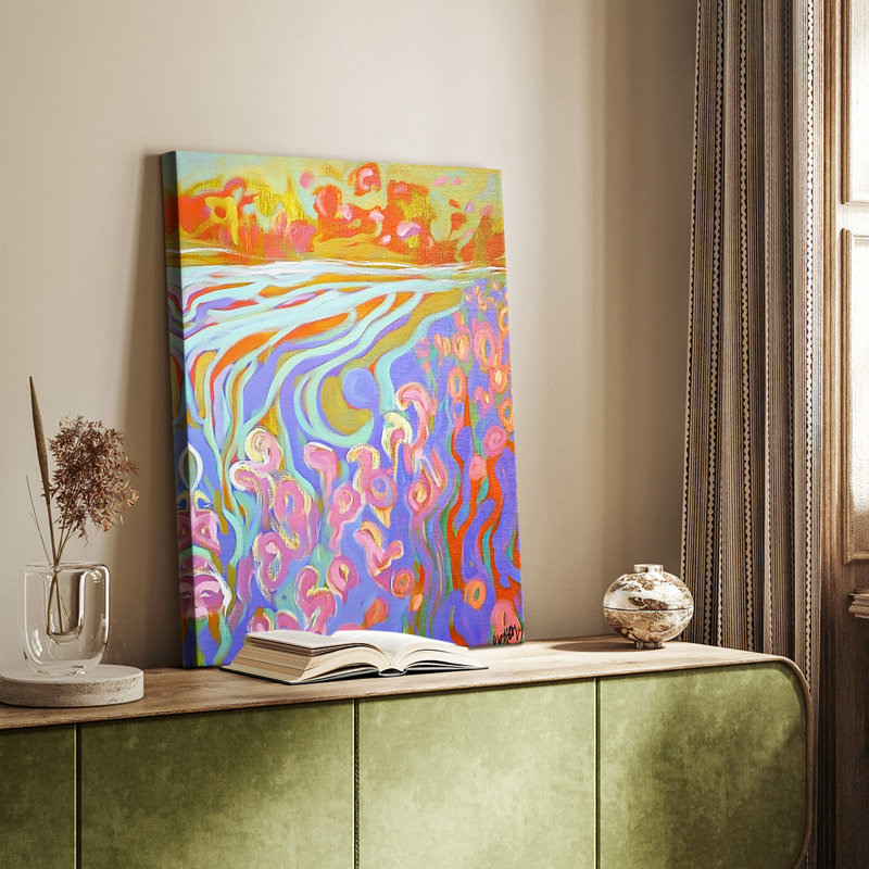 Série ABSTRACT DCCVI - Toile tendue avec châssis Premium - Prêt à être accroché, H 18 po x l 12 po