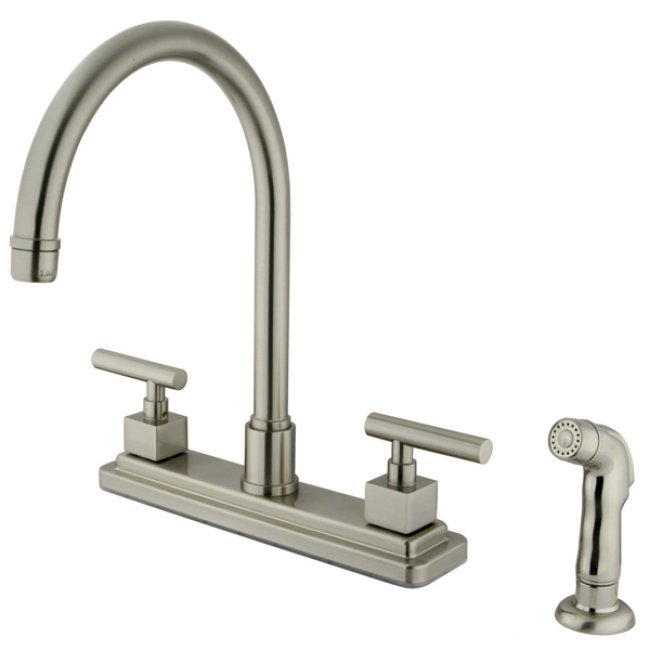 Rio Double Handle Kitchen Faucet with Side Spray