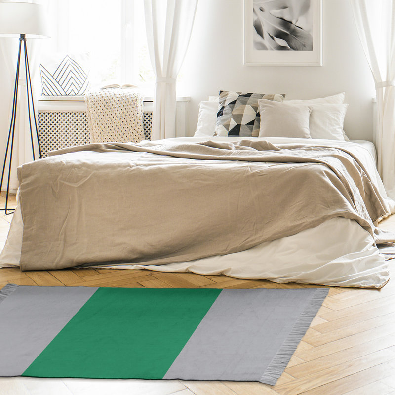 Tapis gris à rayures national hockey, Oui