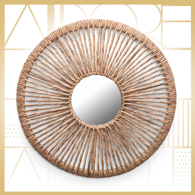 Miroir suspendu rond Adrie Decor Carrie Dashona