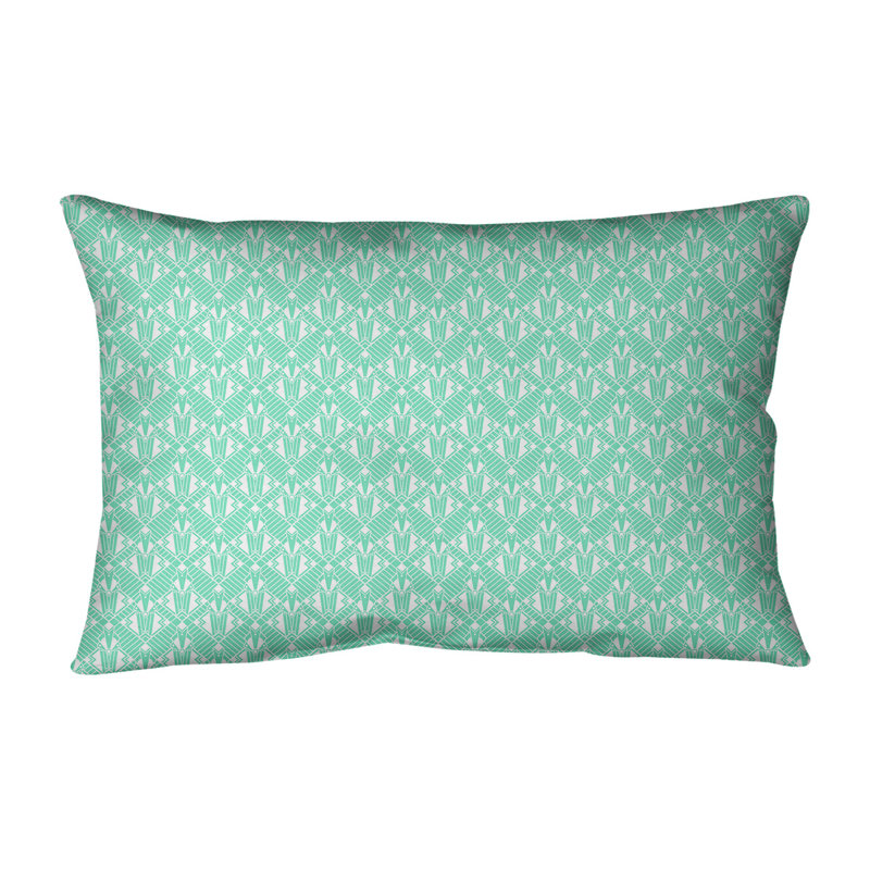 Coussin lombaire art déco Katelyn Elizabeth, Pêche, Pas de bourre