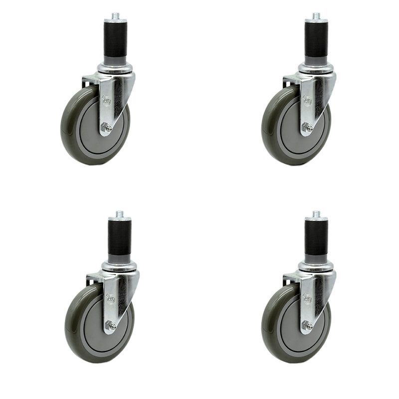 Expanding Stem Caster, Gray