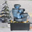 Weather Resistant Cascade Fountain with Light