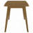 Retro Chestnut Dining Table with Angled Legs