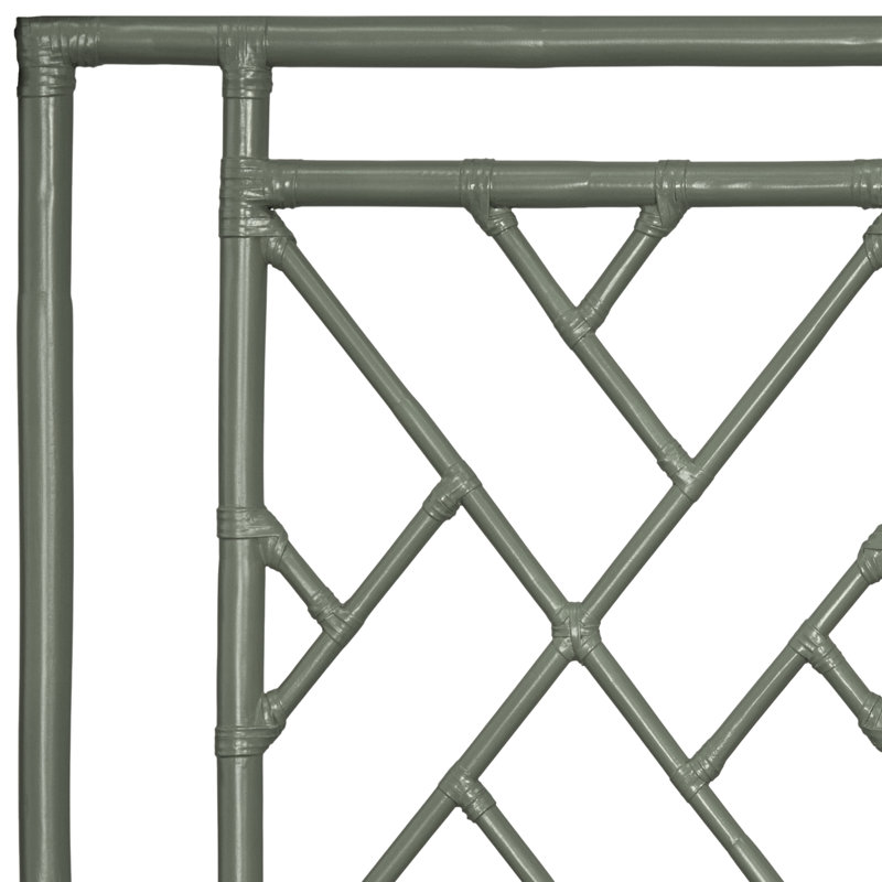 Alden Chippendale Open-Frame Headboard, King, Evergreen