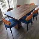 Everly Quinn Modern Dining Chair with PU Leather Velvet Cushion, White