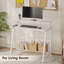 Bureau d'ordinateur 31,5 po pour petits espaces, bureau de bureau moderne avec tablette de rangement et support pour écran-369232632