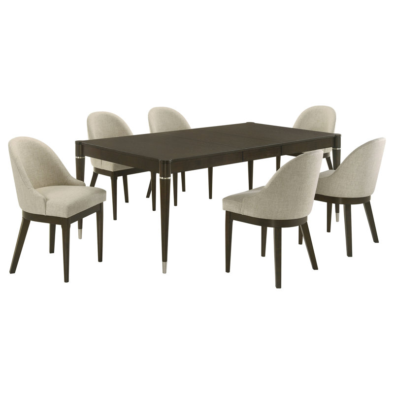 Cansler 7-piece Rectangular Dining Set Ash Brown