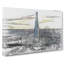 The Shard London England Skyline in Abstract - Wrapped Canvas-55303810