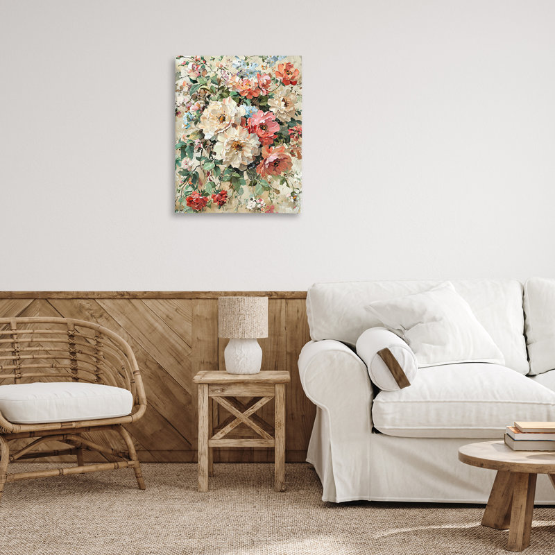 «Aged Abstract Flowers», conception par Franklyn Gregory, H 30 po x l 24 po