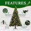 Arbre de Noël artificiel 7,5 pi pré-éclairé-1144000365