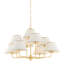 Durland Chandelier in Aged Brass-824835008-824835009