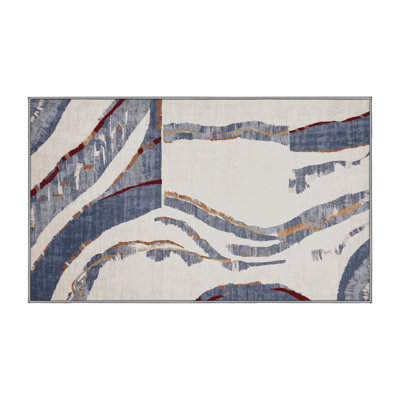 Machine Washable Gray Area Rug