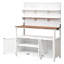 Potting Bench With Hutch, Garden Workstation With 2 Shelves, Garden Cabinet, Accent Cabinet