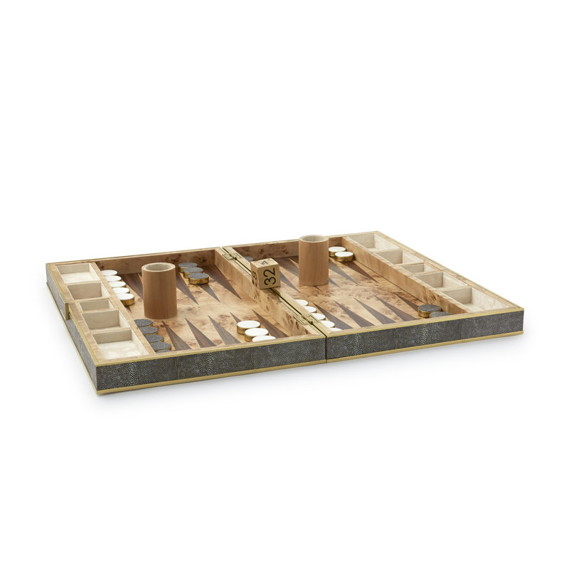 Backgammon Board Game, Chocolate