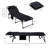 Yard Sun Lounger, 5 Settings, Reading Face Hole, Storage Pocket, , Black For Outdoor Enjoyment Tanning Chair, 5 Reclining Options, Breathable Surface, Side Foldable Patio, Sunbathing