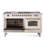 ILVE Nostalgie II Series 60 inch Dual Fuel Range with 5 Sealed Burners, Griddle, Frenchtop (Glass Door)-98196727-98196825