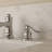 SoftStream Waterfall Brushed Nickel Widespread 3-Hole, 2-Handle Bathroom Sink Faucet