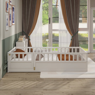 Twin Size Floor Bed, Children's Floor Bed Frame
