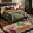 Oriental Animal Print with Tropical Botanical Floral Machine Washable Area Rug-1348866757-1348866756