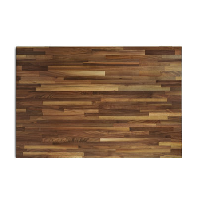 CONSDAN Butcher Block Counter Top, Solid Walnut Hardwood Countertop, Prefinished with Food-Safe Oil