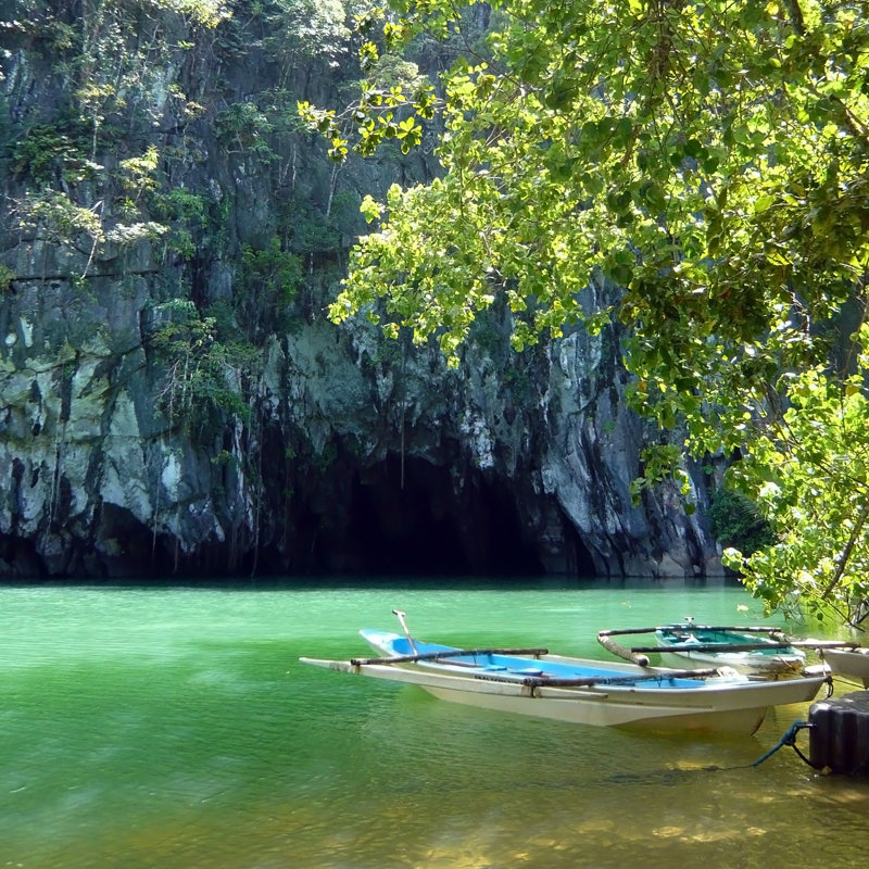 «Subterranean River Puerto Princesa Philippines» sur toile par Kszymek, L 12 po x H 12 po