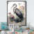 Toile avec cadre flottant noir
