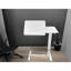Bureau de chevet au-dessus du lit, support mobile pour ordinateur portable, table de lit inclinable avec roulettes, plateau à hauteur réglable pour table d'appoint pour canapé de lit pour ordinateur portable, table de chevet (BLANC)