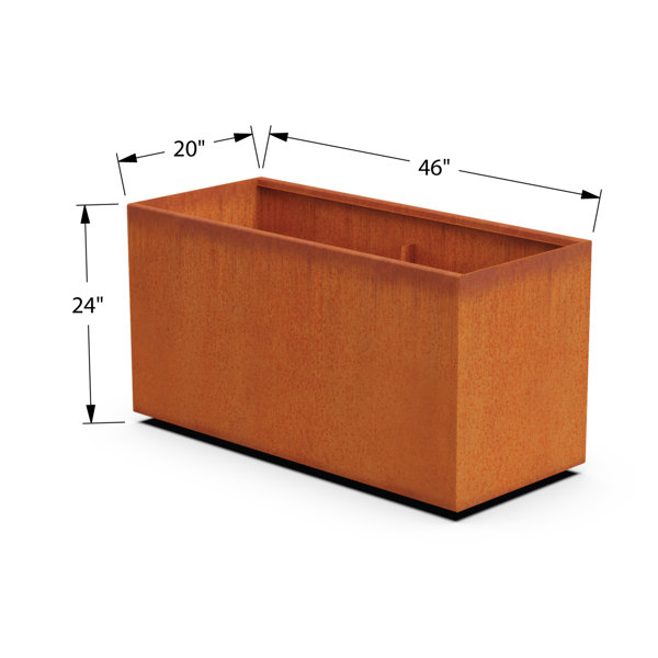 Red Barrel Studio® Siegert Handmade Metal Planter Box | Wayfair