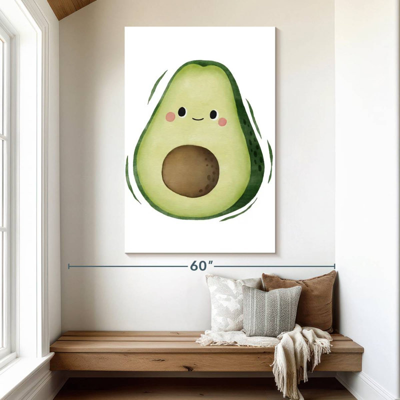 Yarlin Cute Avocado, 51" H x 34" W