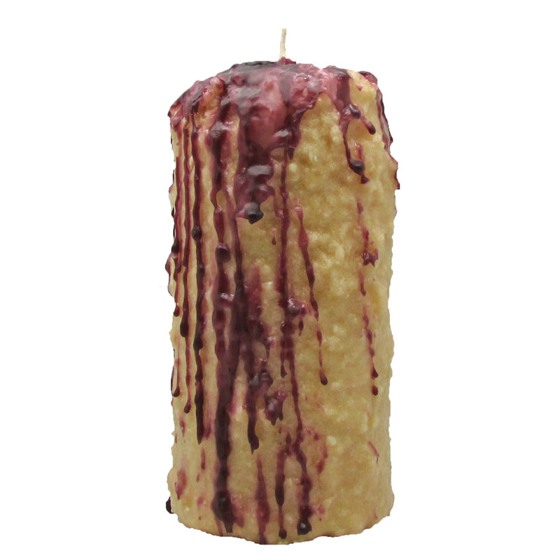 Bougie de fantaisie parfumée Blackberry Crumble, Bougie grasse foyer H 5,5 po x l 4,5 po x P 4,5 po