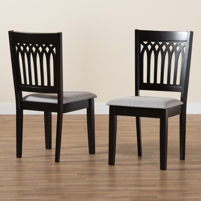18.9'' H Fabric Upholstered Oak Side Chair