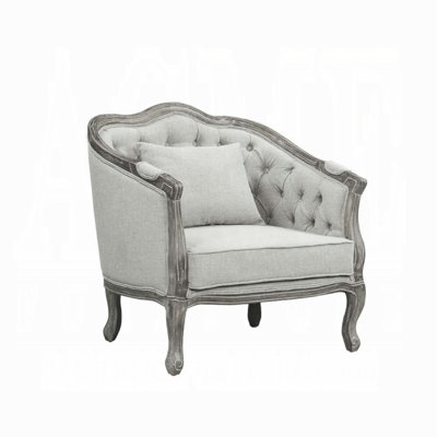 Agatho Barrel Chair with Pillow, Accent chair,Arm Chair by Charlton Home