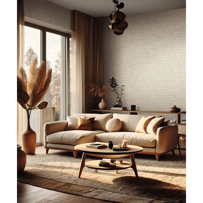 Terra Collection Stone Optics Wallpaper Roll, Beige